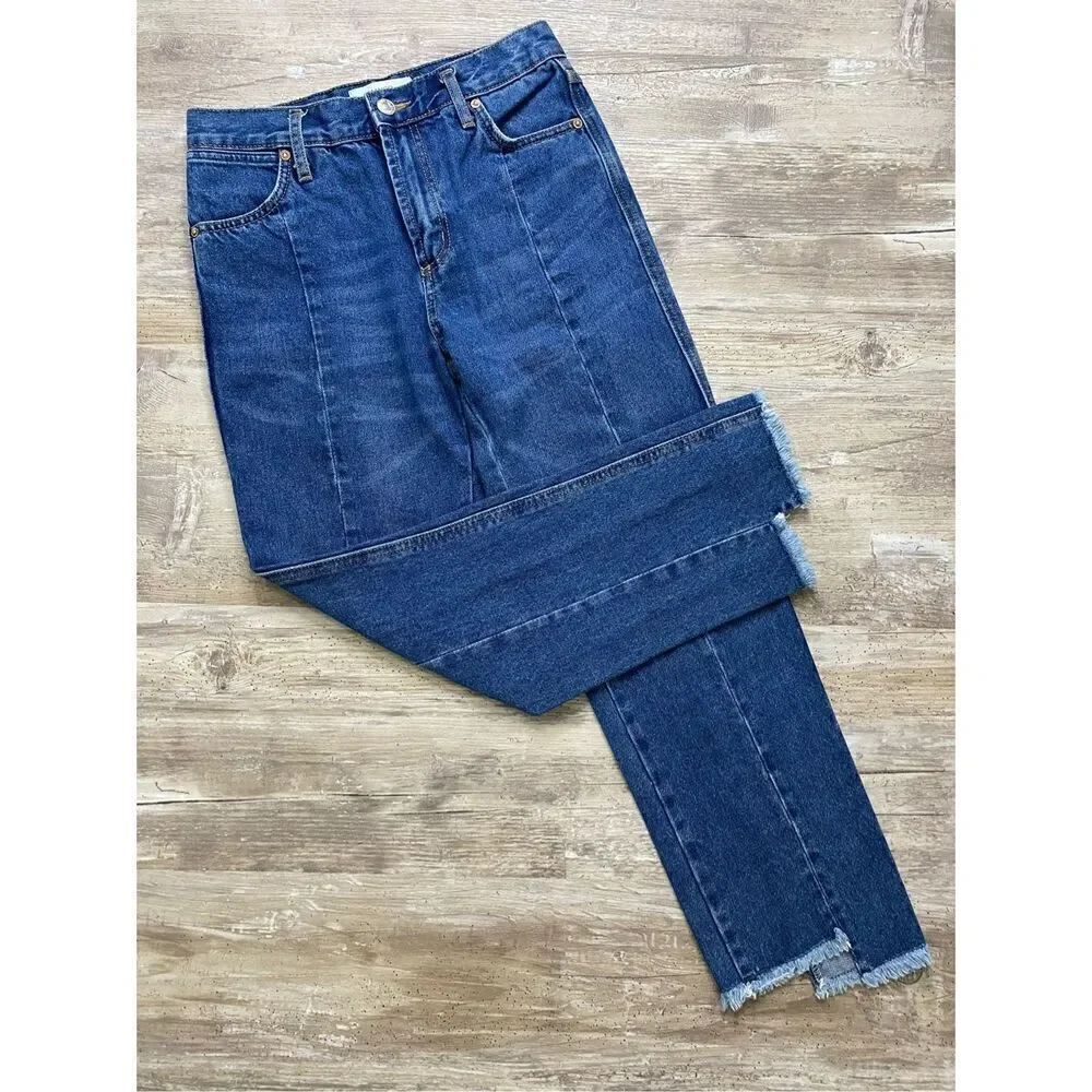 Mango Denim Straight Cropped Capri Jeans Juniors Size 1